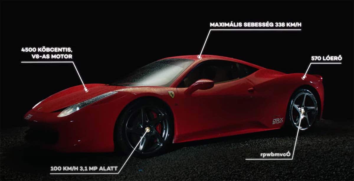 Ferrari vezetés
